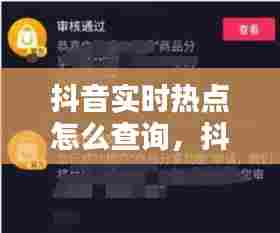 抖音实时热点怎么查询，抖音实时热点怎么查询设备 