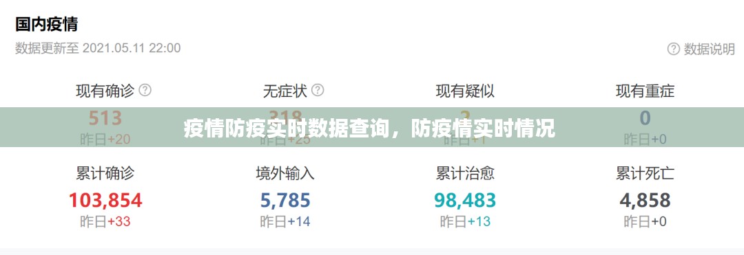 疫情防疫实时数据查询，防疫情实时情况 