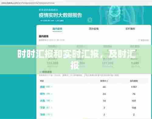 时时汇报和实时汇报，及时汇报 