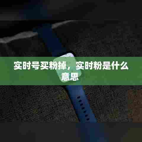 实时号买粉掉，实时粉是什么意思 