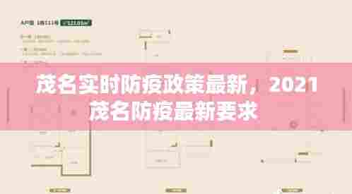 茂名实时防疫政策最新，2021茂名防疫最新要求 