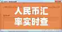 人民币汇率实时查询系统，人民币汇率数据 