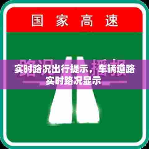 实时路况出行提示，车辆道路实时路况显示 