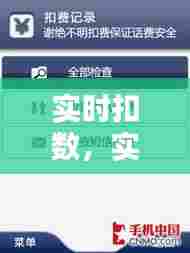 实时扣数，实时扣费是什么意思 