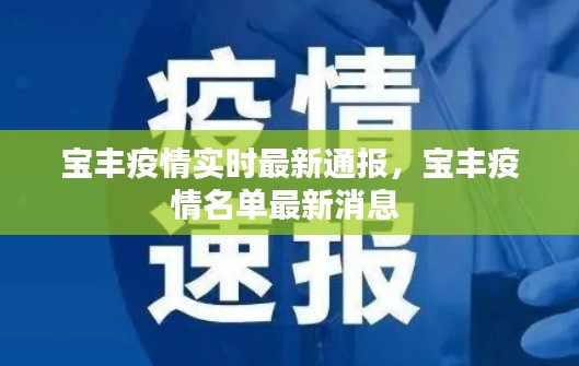 宝丰疫情实时最新通报，宝丰疫情名单最新消息 