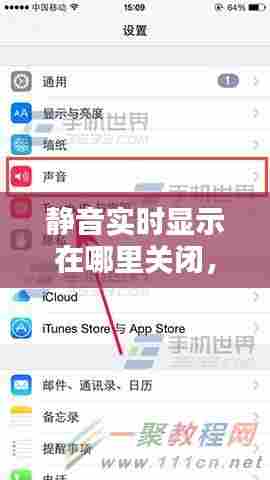 静音实时显示在哪里关闭，静音模式怎么消除 