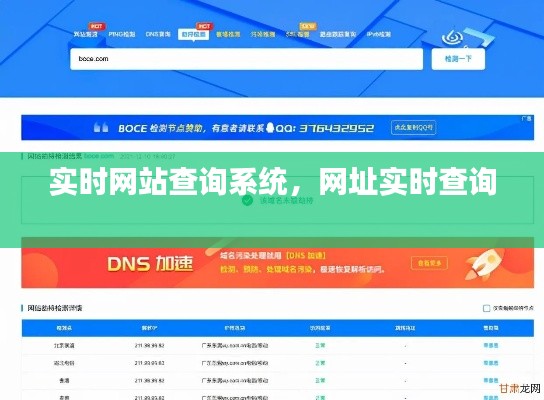 实时网站查询系统，网址实时查询 