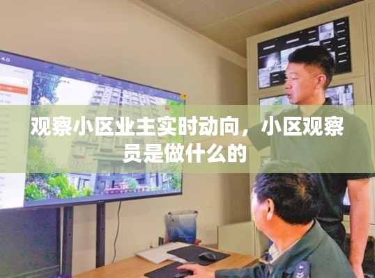 观察小区业主实时动向，小区观察员是做什么的 
