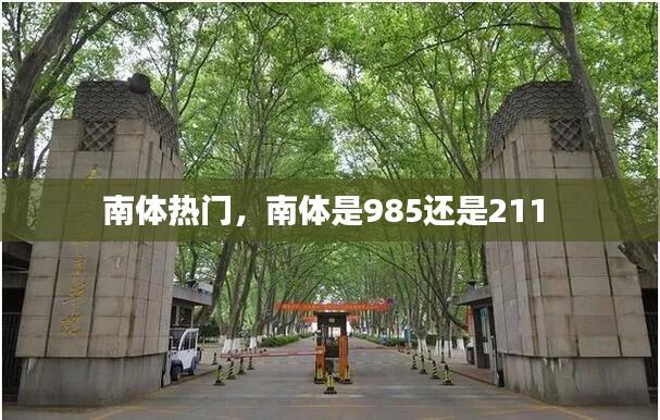 南体热门，南体是985还是211 