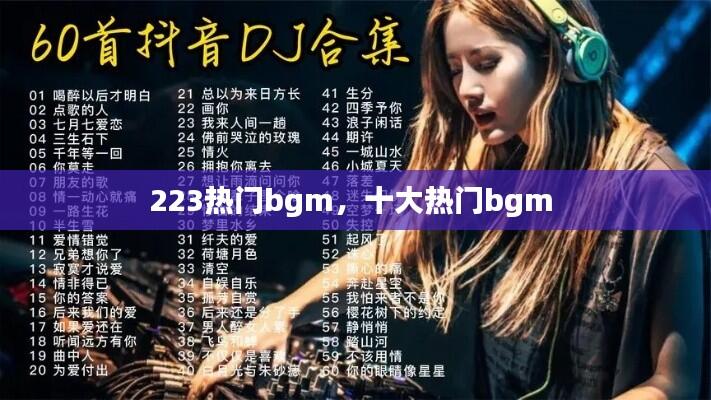 223热门bgm，十大热门bgm 