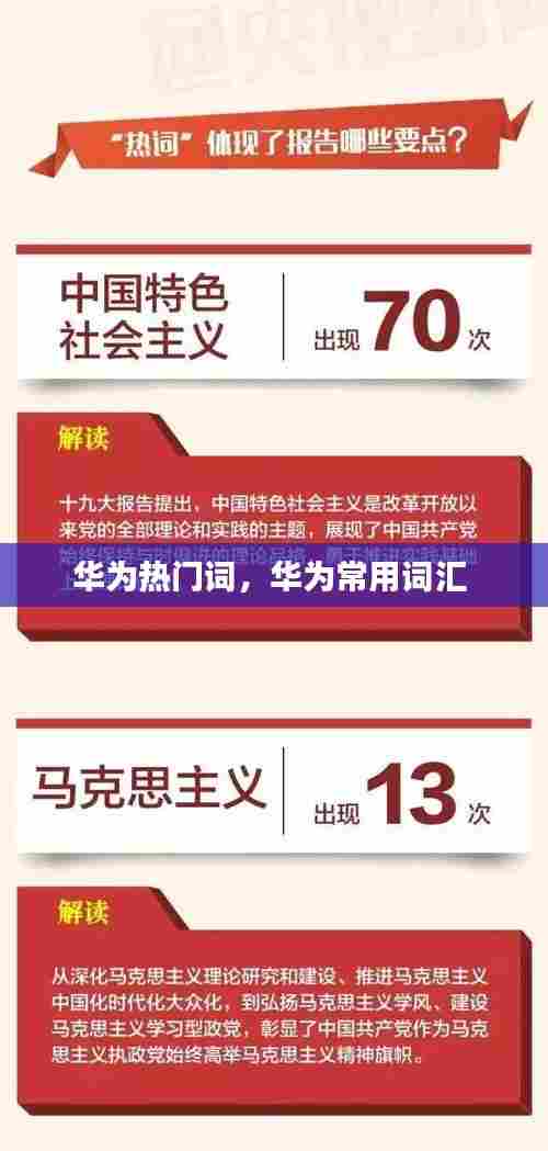 华为热门词，华为常用词汇 