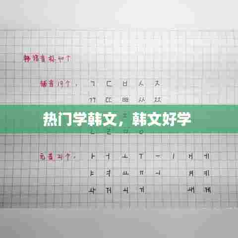 热门学韩文，韩文好学 