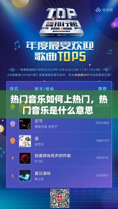 热门音乐如何上热门，热门音乐是什么意思 