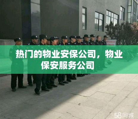 热门的物业安保公司，物业保安服务公司 