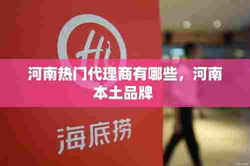 河南热门代理商有哪些，河南本土品牌 