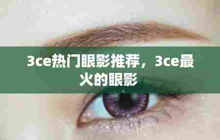 3ce热门眼影推荐，3ce最火的眼影 