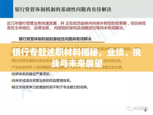 银行专题述职材料揭秘，业绩、挑战与未来展望