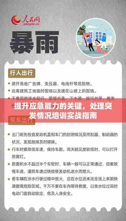 提升应急能力的关键，处理突发情况培训实战指南