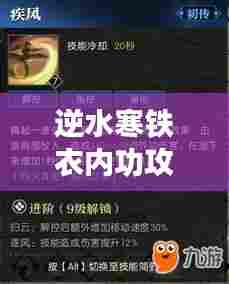 逆水寒铁衣内功攻略大揭秘，助你轻松提升战力！