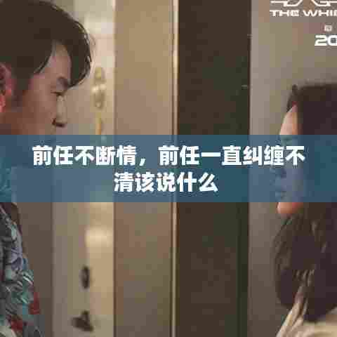 前任不断情，前任一直纠缠不清该说什么 