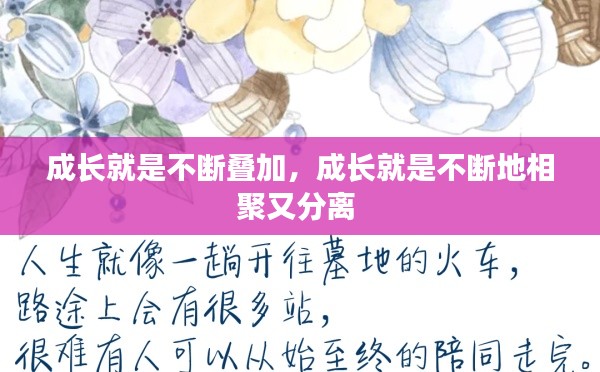 成长就是不断叠加，成长就是不断地相聚又分离 