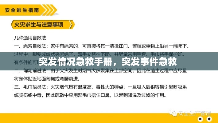 突发情况急救手册，突发事件急救 