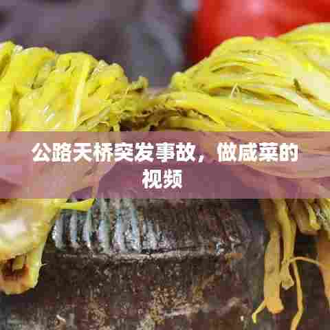 公路天桥突发事故，做咸菜的视频 