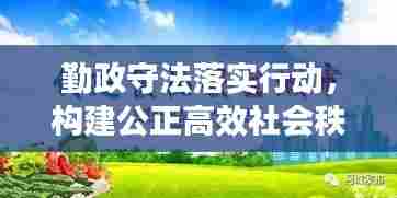 勤政守法落实行动，构建公正高效社会秩序