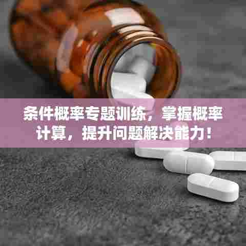 条件概率专题训练，掌握概率计算，提升问题解决能力！