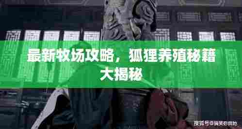 最新牧场攻略，狐狸养殖秘籍大揭秘