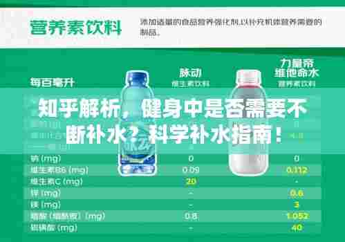知乎解析，健身中是否需要不断补水？科学补水指南！