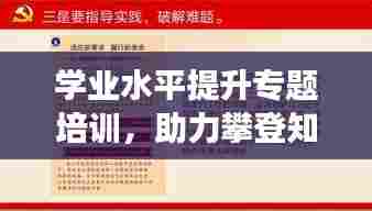 学业水平提升专题培训，助力攀登知识高峰的秘诀之旅