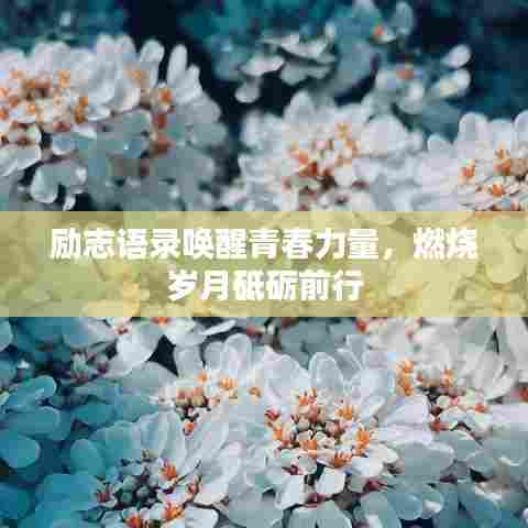 励志语录唤醒青春力量，燃烧岁月砥砺前行