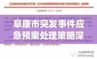 阜康市突发事件应急预案处理策略深度研究