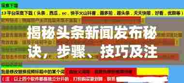 揭秘头条新闻发布秘诀，步骤、技巧及注意事项全解析