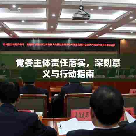 党委主体责任落实，深刻意义与行动指南