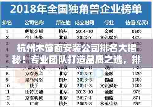 杭州木饰面安装公司排名大揭秘！专业团队打造品质之选，排名榜单不容错过！