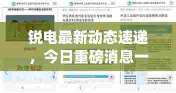 锐电最新动态速递，今日重磅消息一网打尽！