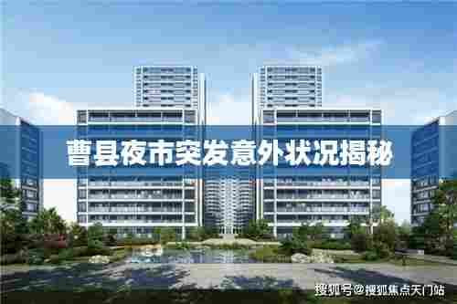 曹县夜市突发意外状况揭秘