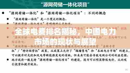 全球电费排名揭秘，中国电力市场的现状与展望