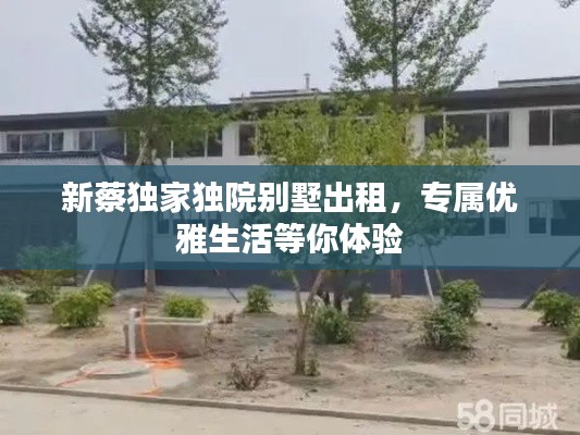 新蔡独家独院别墅出租，专属优雅生活等你体验