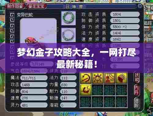 梦幻金子攻略大全，一网打尽最新秘籍！