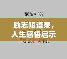 励志短语录，人生感悟启示录