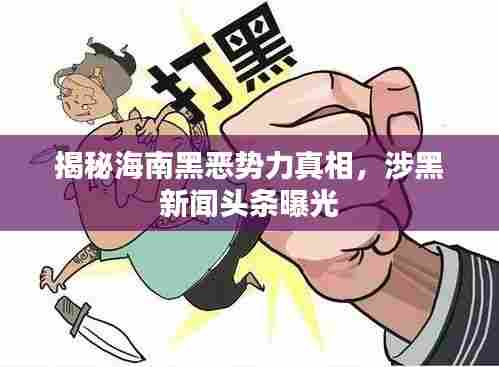 揭秘海南黑恶势力真相，涉黑新闻头条曝光