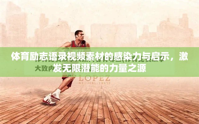 体育励志语录视频素材的感染力与启示，激发无限潜能的力量之源