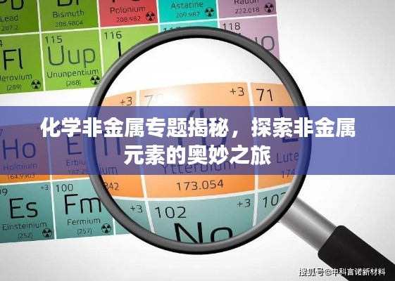 化学非金属专题揭秘，探索非金属元素的奥妙之旅