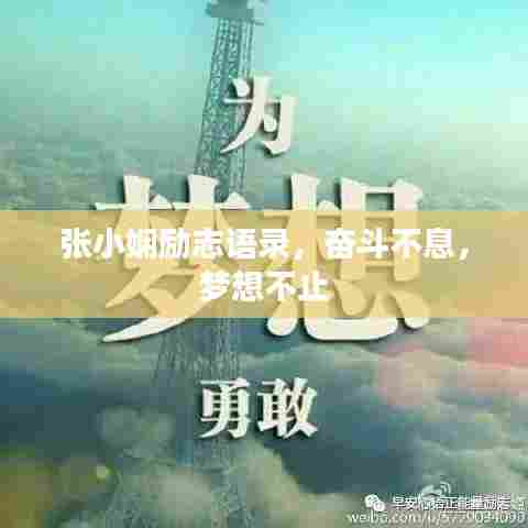 张小娴励志语录，奋斗不息，梦想不止