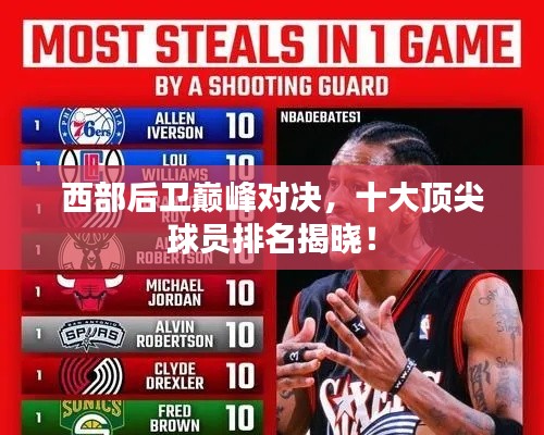 西部后卫巅峰对决，十大顶尖球员排名揭晓！