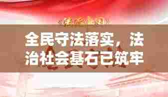全民守法落实，法治社会基石已筑牢