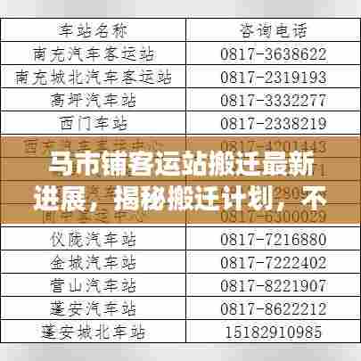马市铺客运站搬迁最新进展，揭秘搬迁计划，不容错过！